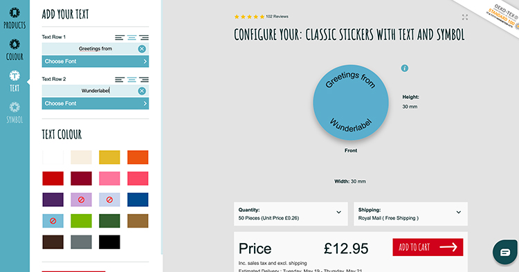 Create your own Stickers with the Wunderlabel Configurator Create your own Stickers with the Wunderlabel Configurator