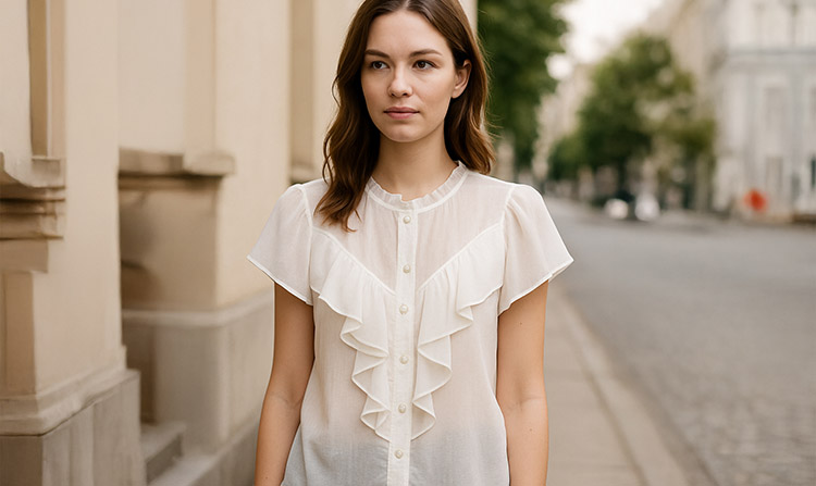 Sheer and Semi-Transparent Fabrics blouse