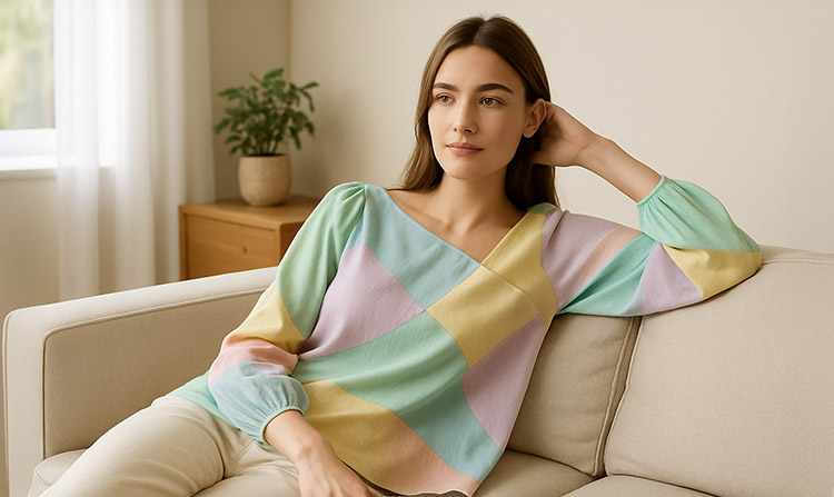 Asymmetrical Cuts blouse