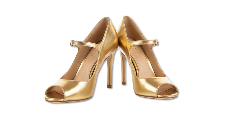 Peep-Toe Shoes gold 2025