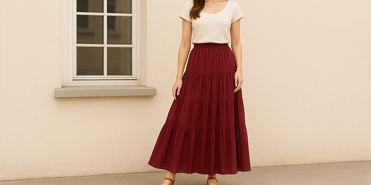 Maxi Column Skirt