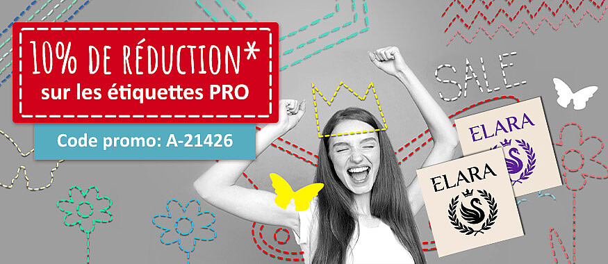 Étiquettes PRO imprimées - 10 % de réduction