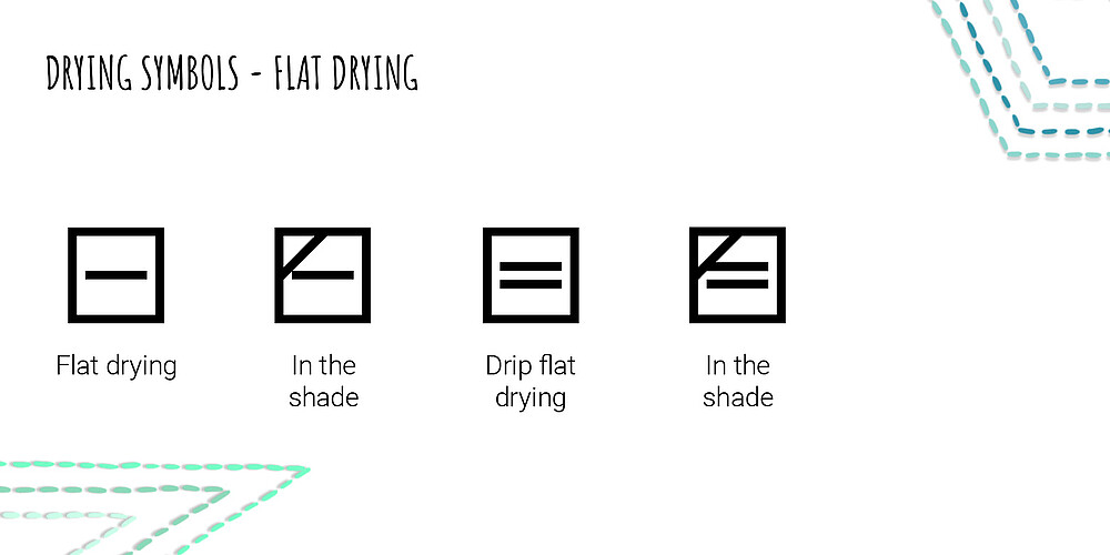 dry flat symbols