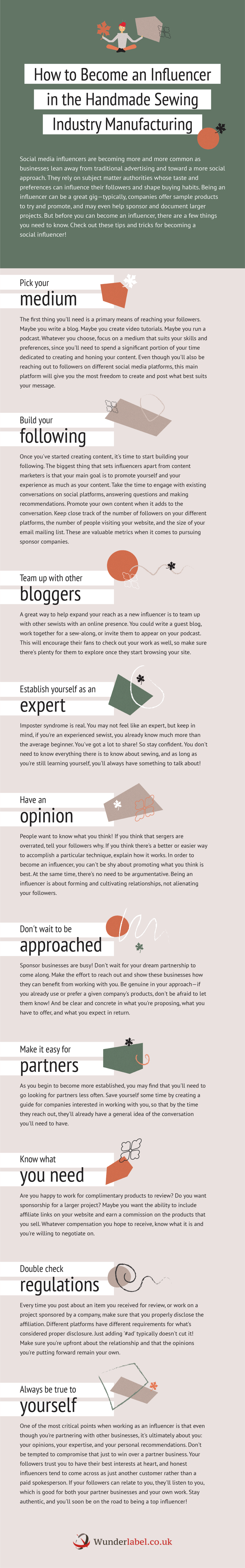 How to Become an Influencer in the Handmade Sewing Industry [Infographic]