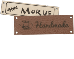 Handmade labels leather