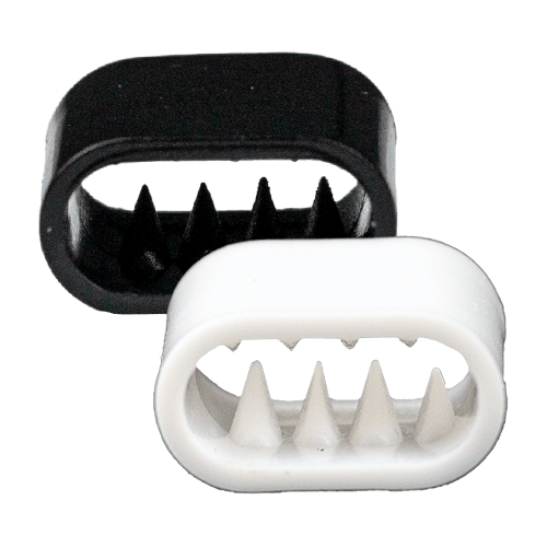 Small plastic closures for wristbands, rectangular