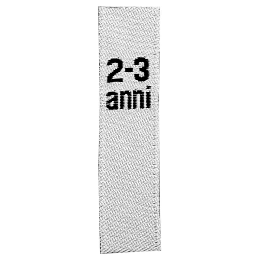 Children's Sizes (2-3 anni - 12-13 anni) White