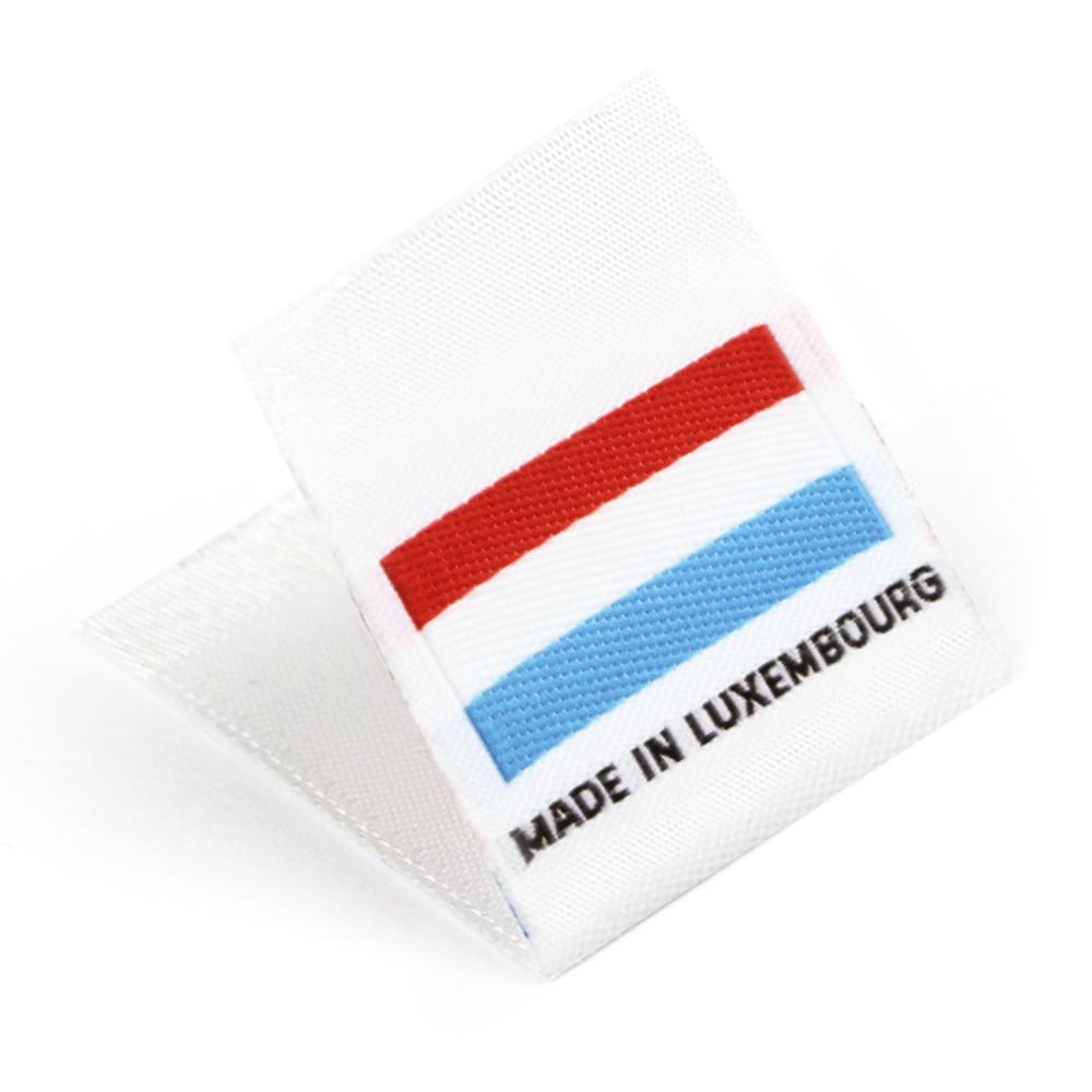Étiquettes Drapeaux Tissées 'Made in Luxembourg'