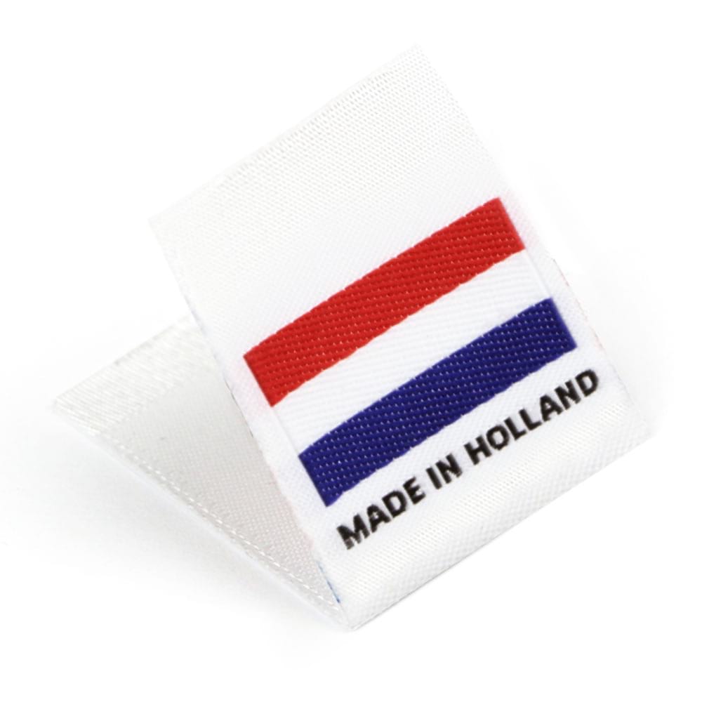 Woven 'Made in Holland' Flag Labels